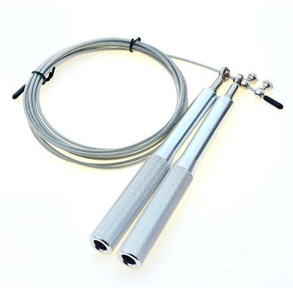 Thick handle metal skipping rope