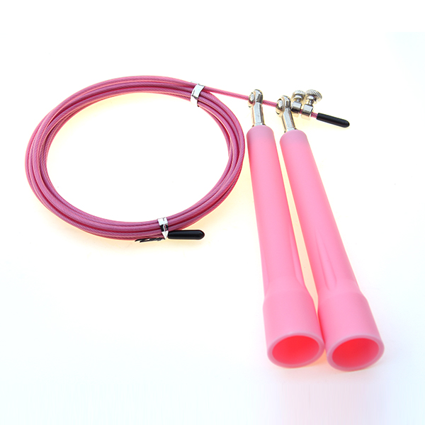 Plastic handle universal skipping rope