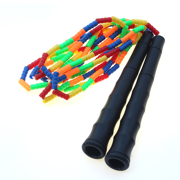 Big handle slub skipping rope